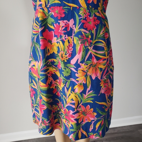 J.Crew factory floral short sleeveless dress size 12 - Picture 8 of 10